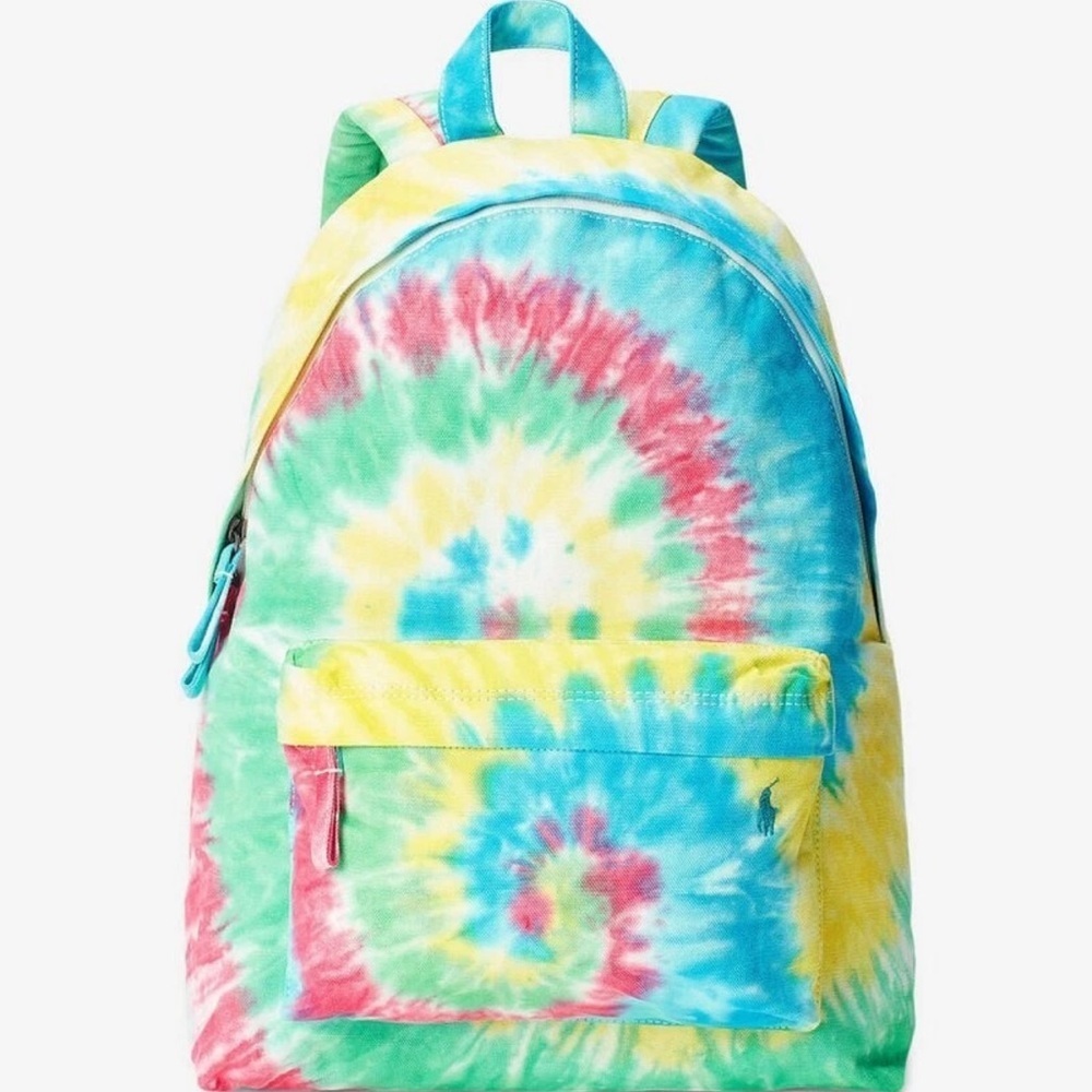 Polo by Ralph Lauren Blue and Yellow Bag Spiral Design
